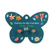 Rex London Glitter Rings (Set Of 3)-jewellery-Bambini