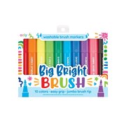 Ooly Big Bright Brush Markers (Set Of 10)-toys-Bambini