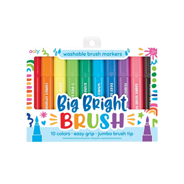 Ooly Big Bright Brush Markers (Set Of 10)