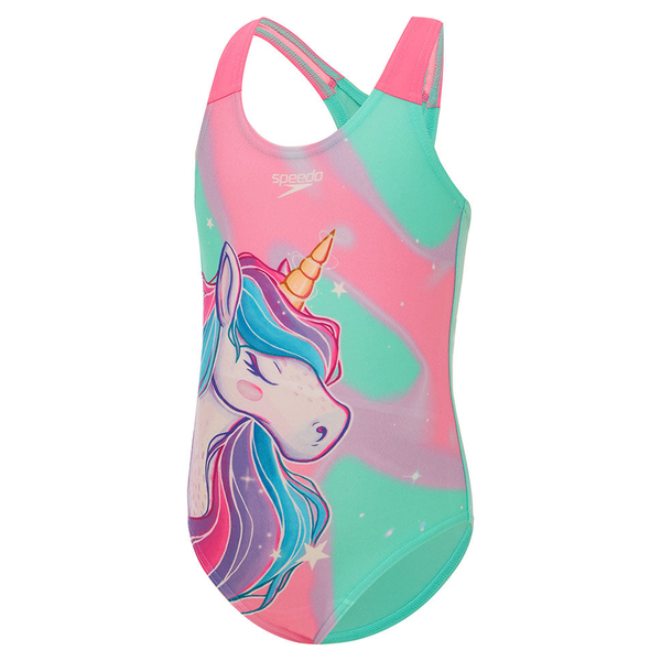 Speedo Toddler Girls Digi Print Unicorn One Piece