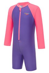 Speedo Toddler Girls Indigo Glow LS Sunsuit-swimwear-Bambini