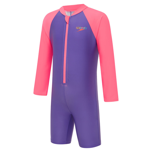 Speedo Toddler Girls Indigo Glow LS Sunsuit