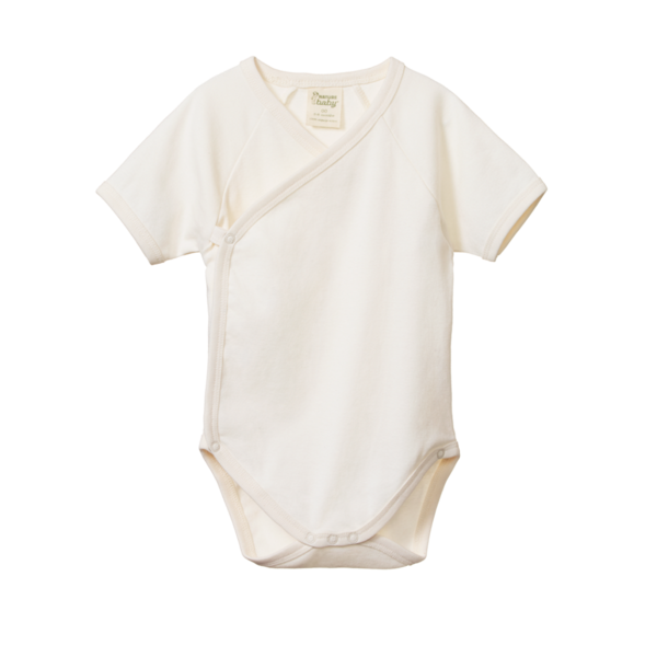 Nature Baby S/S Kimono Bodysuit