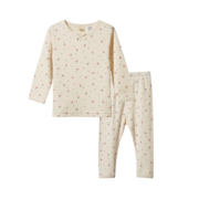 Nature Baby Long Sleeve Pointelle Pyjamas-sleepwear-Bambini
