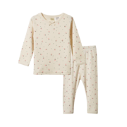 Nature Baby Long Sleeve Pointelle Pyjamas-sleepwear-Bambini