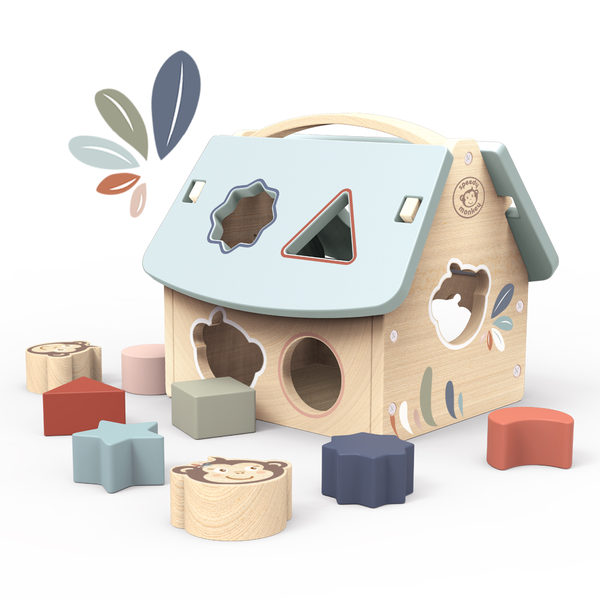 Speedy Monkey House Shape Sorter with 8 blocks