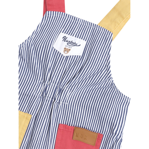 Huxbaby Classic Stripe Short Overall