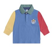 Huxbaby Colour Block LS Polo Tee-tops-Bambini
