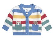 Huxbaby Peekaboo Hux Stripe Knit Cardi-tops-Bambini