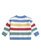 Huxbaby Peekaboo Hux Stripe Knit Cardi
