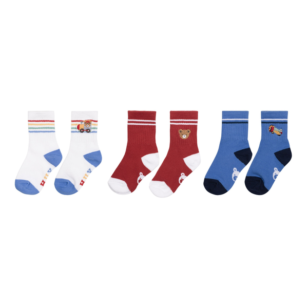 Huxbaby Sporty Sock 3 Pack Jetsetter