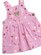 Huxbaby Pink Fruit Emoji Pinafore Dress