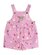 Huxbaby Pink Fruit Emoji Short Overalls