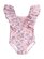 Huxbaby Strawberry Garden Shirred Swimsuit