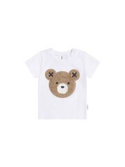 Huxbaby Furry Huxbear Crisp White Tee-tops-Bambini