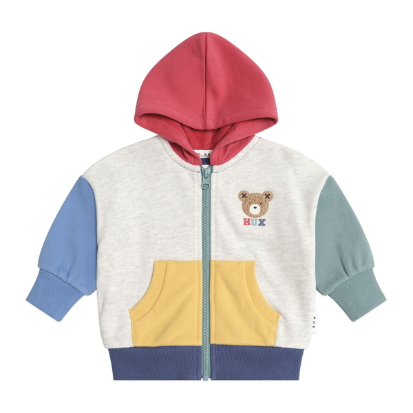 Huxbaby Huxbear Zip Up Hoodie Colour Block