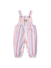Huxbaby Pastel Stripe Overalls-jumpsuits-and-overalls-Bambini