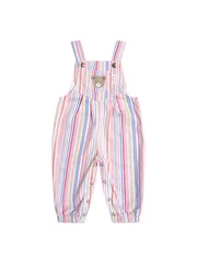 Huxbaby Pastel Stripe Overalls-jumpsuits-and-overalls-Bambini