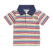 Huxbaby Polo Tee Vintage Stripe-tops-Bambini