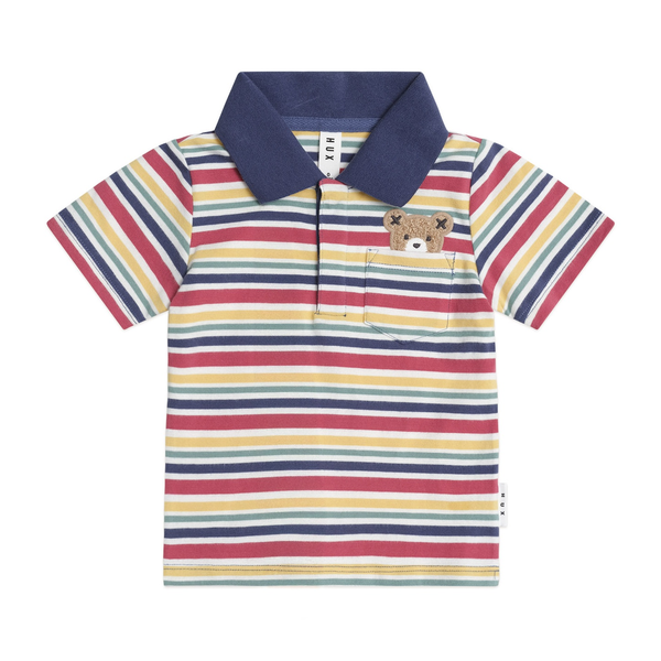 Huxbaby Polo Tee Vintage Stripe