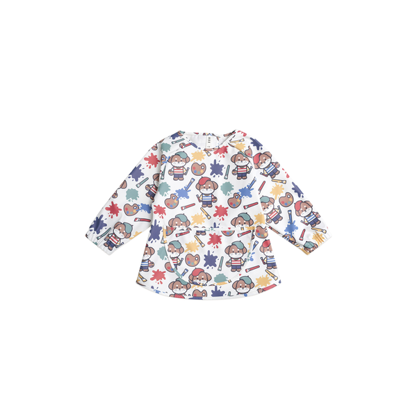 Huxbaby Parisian Painter Pup Art Smock