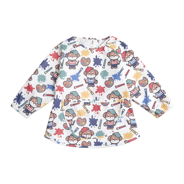 Huxbaby Parisian Painter Pup Art Smock