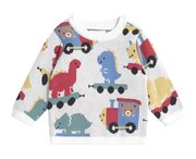 Huxbaby Dino Train Knit Pullover-tops-Bambini