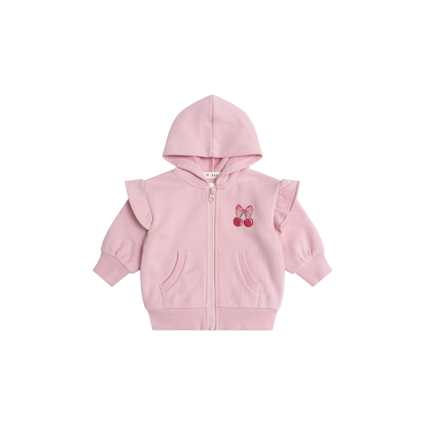 Huxbaby Zip Up Frill Hoodie