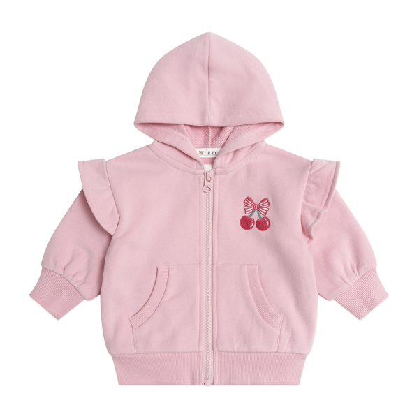 Huxbaby Zip Up Frill Hoodie