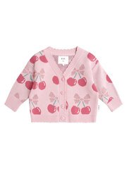 Huxbaby Cherry Pie Scalloped Knit Cardi-jackets-and-cardigans-Bambini