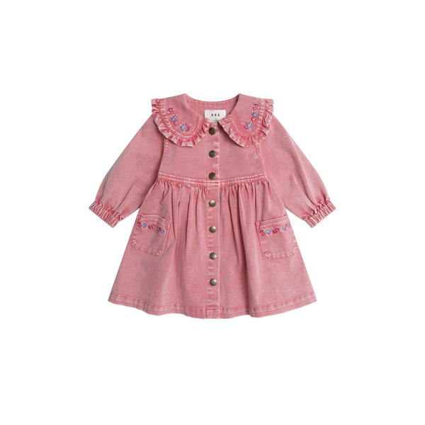Huxbaby Vintage Floral Collar Dress