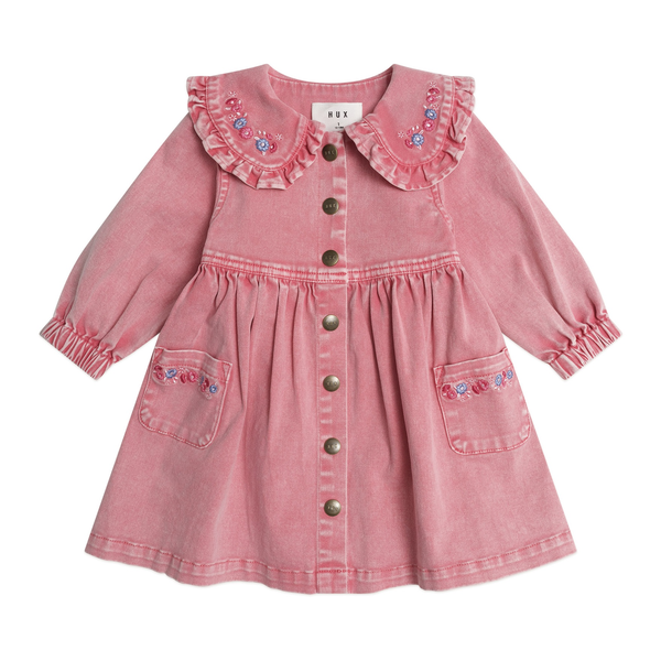 Huxbaby Vintage Floral Collar Dress