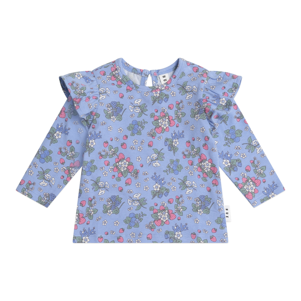 Huxbaby Strawberry Garden Frill Top