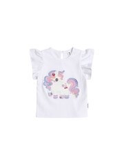 Huxbaby Tutti Frutti Unicorn Frill Tee-tops-Bambini