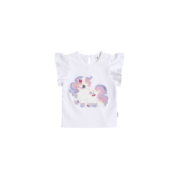 Huxbaby Tutti Frutti Unicorn Frill Tee