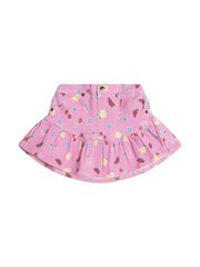 Huxbaby Pink Fruit Emoji Frilly Skirt-dresses-and-skirts-Bambini