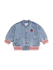 Huxbaby Dreamy Denim Strawberry Bomber-jackets-and-cardigans-Bambini