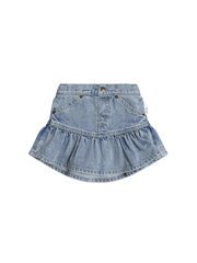 Huxbaby Dreamy Denim Frilly Skirt-dresses-and-skirts-Bambini