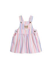 Huxbaby Pastel Stripe Pinafore Dress-dresses-and-skirts-Bambini
