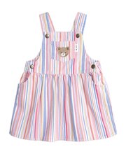 Huxbaby Pastel Stripe Pinafore Dress-dresses-and-skirts-Bambini