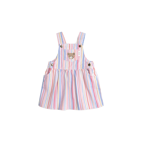 Huxbaby Pastel Stripe Pinafore Dress