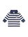 Huxbaby Navy Stripe Longsleeve Polo Top