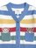 Huxbaby Peekaboo Hux Stripe Knit Cardi