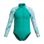 Speedo Girls Turquoise Gem LS Paddlesuit-swimwear-Bambini