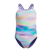 Speedo Girls Digital Print Twin Strap 1PC-swimwear-Bambini