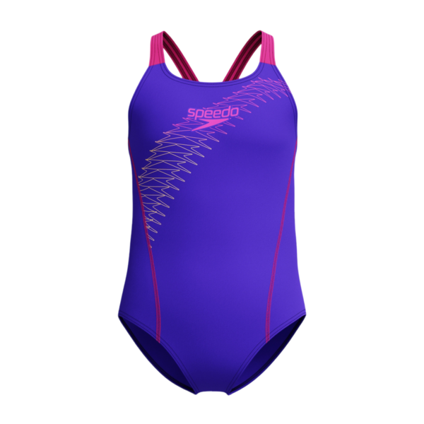 Speedo Girls Medley Logo Medallist Swimsuit