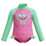 Speedo Girls Digi Print LS Frill Swimsuit