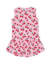 Radicool Cherries Sleeveless Frill Dress-dresses-and-skirts-Bambini
