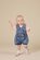 Goldie + Ace Nina Pastel Petals Denim Romper