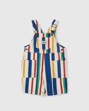 Goldie + Ace 90's Bold Stripe James Denim Pocket Overalls-jumpsuits-and-overalls-Bambini